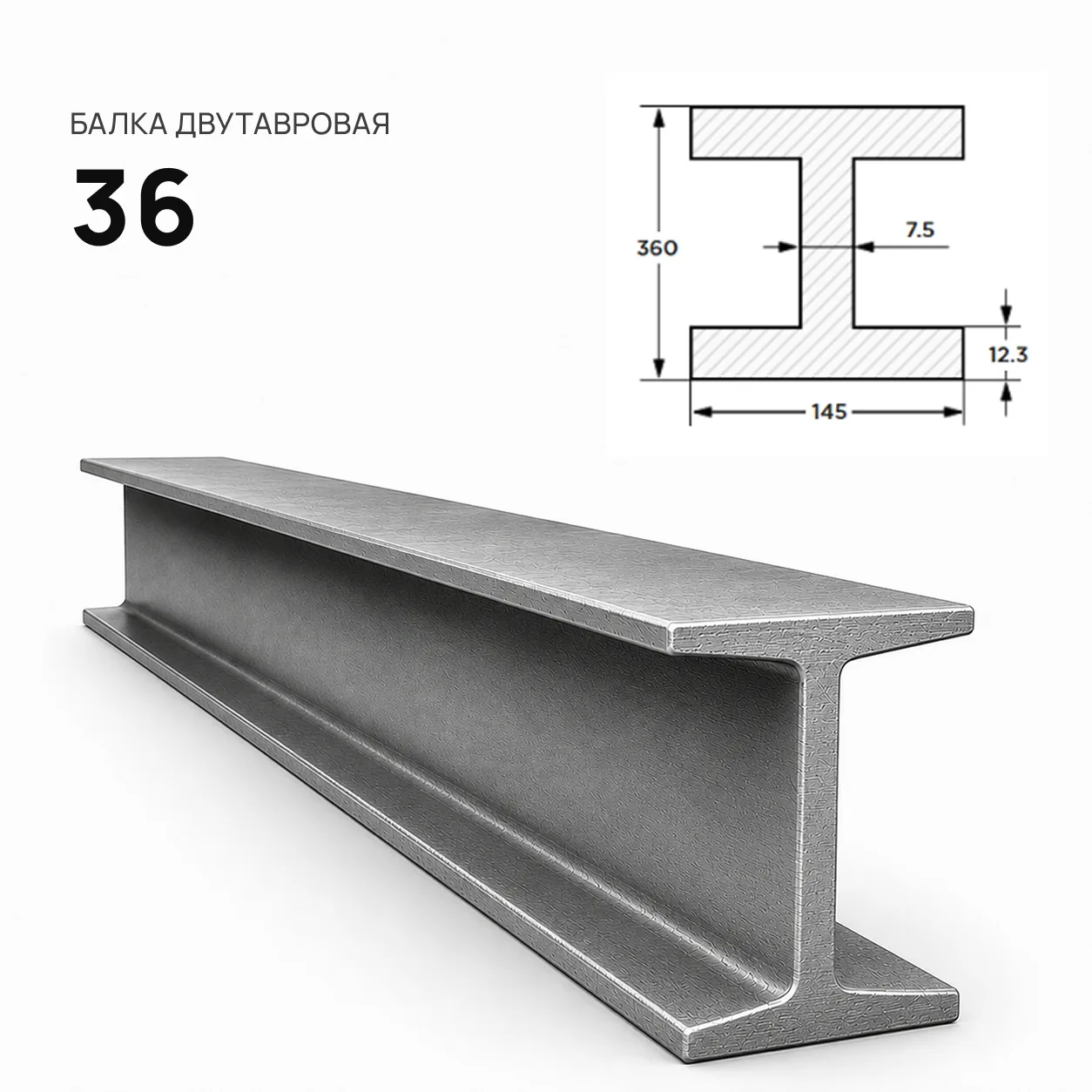 Балка двутавровая 36